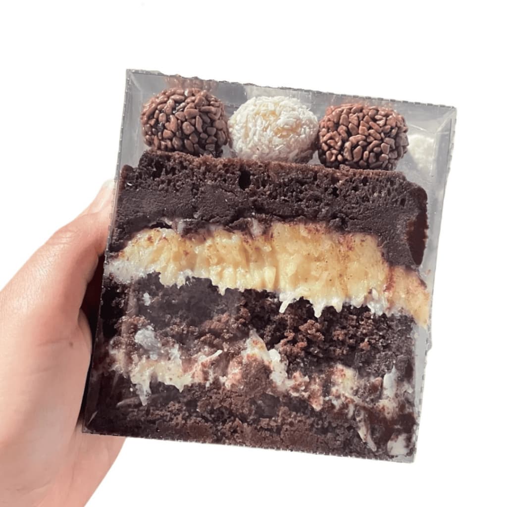 100 Embalagem para Slice Cake Acetato Fatia Bolo Torta Ref07