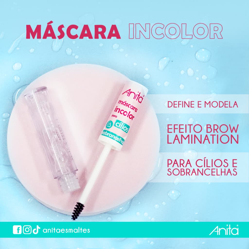Máscara Para Cílios Incolor Lançamento Anita Cosméticos (rímel)