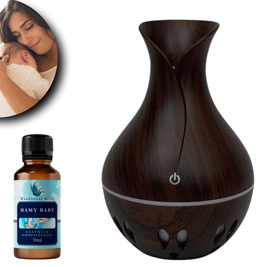 Kit Top 30ml de Essência Mamy Baby + Umidificador para Criação de Aromas Únicos