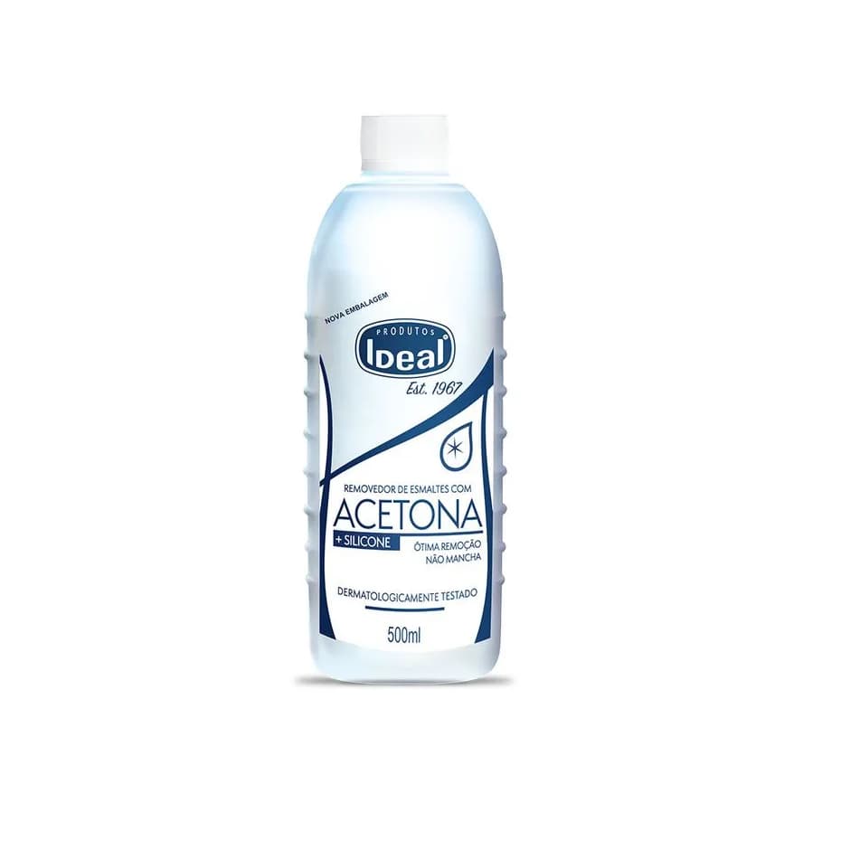 01 Removedor de Esmaltes com Acetona e Silicone Ideal - Escolher Tamanho
