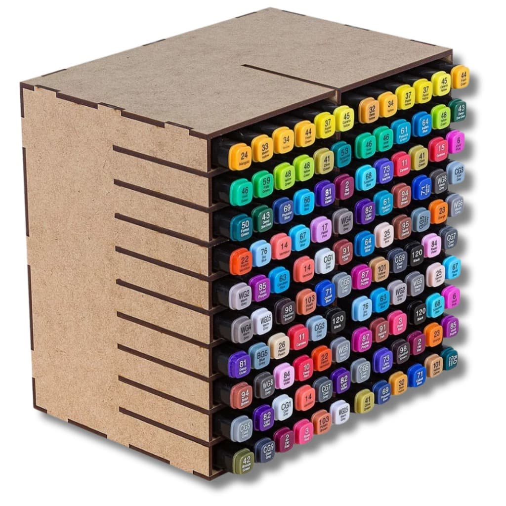 Nicho Em MDF Suporte Para Canetas / Organização Escrivaninha