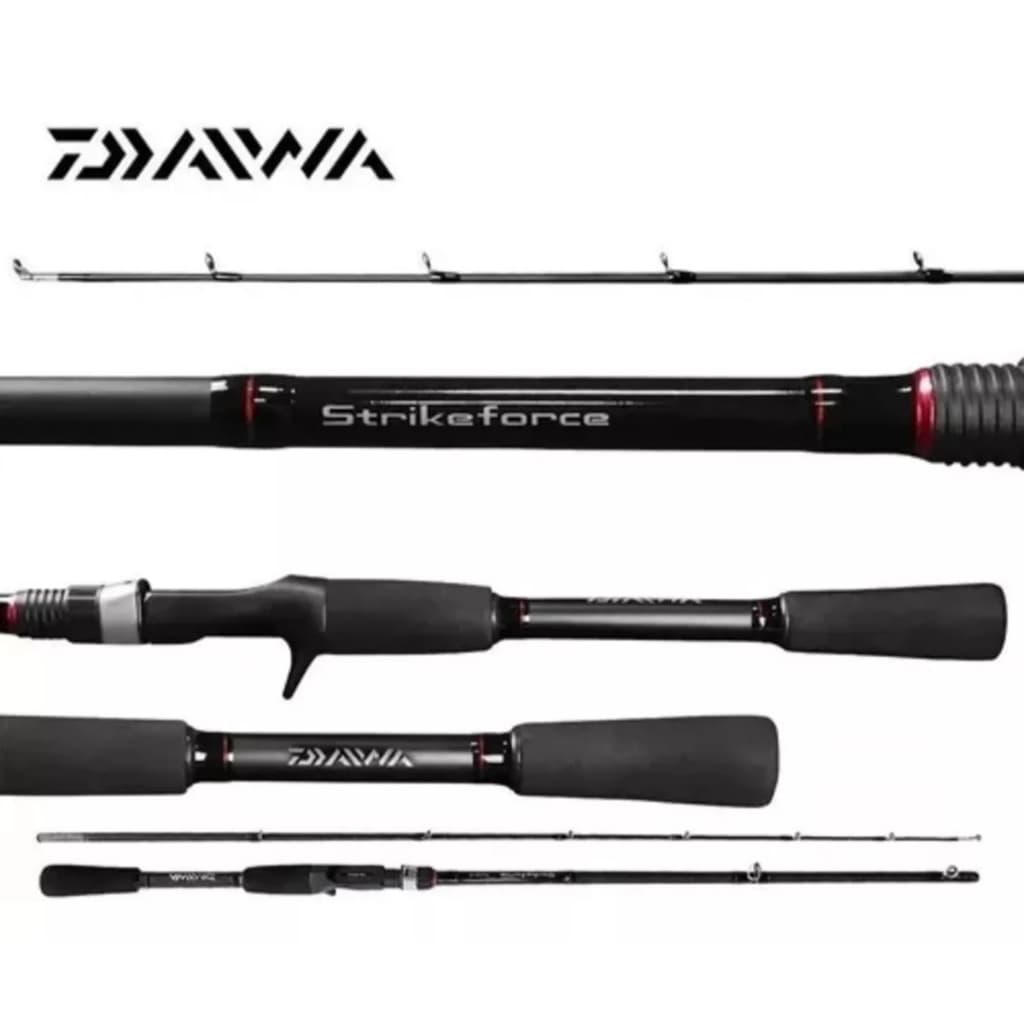 Vara Pesca Daiwa Strikeforce 1,68m. Carretilha . Ação Rápida. 2 partes