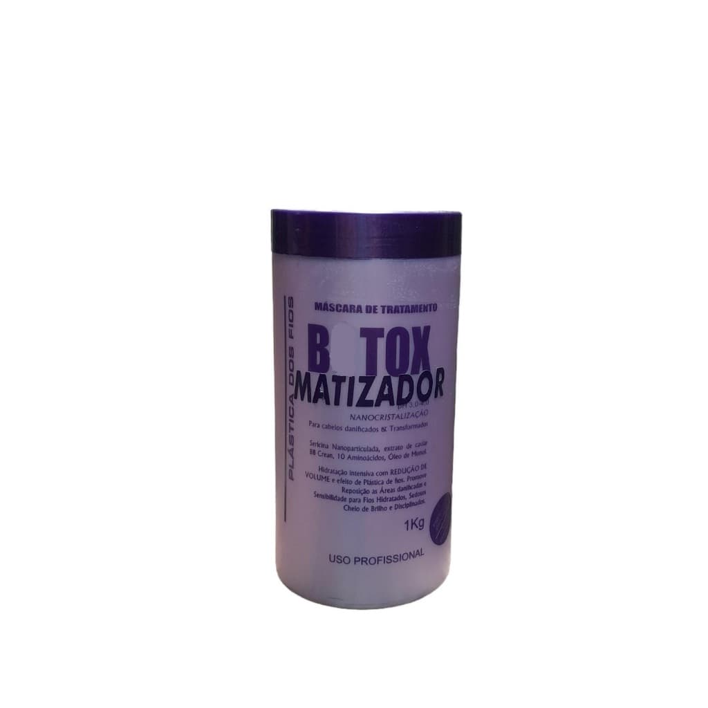 BTX Matizador para cabelos loiros alisa e trata sem desbotar as luzes 1kg