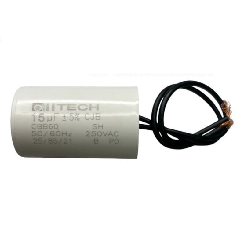 CAPACITOR COM 2 FIOS 250VAC 15UF