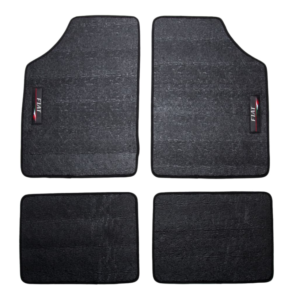 Tapete  Fiat  Mobi Trekking Alta Qualidade Impermeável Fácil Limpeza Preto 4Pçs Emborrahado Sem Odor