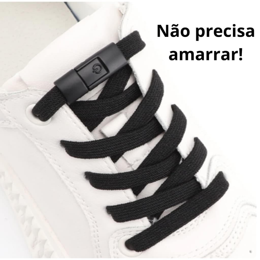 Cadarços Elásticos para tênis e sapatos que não precisam amarrar