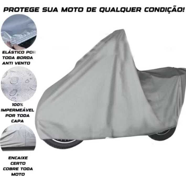 Capa Para Moto 100% Impermeável Protege Contra Chuva Sol Lona Proteção lona proteção Anti-UV