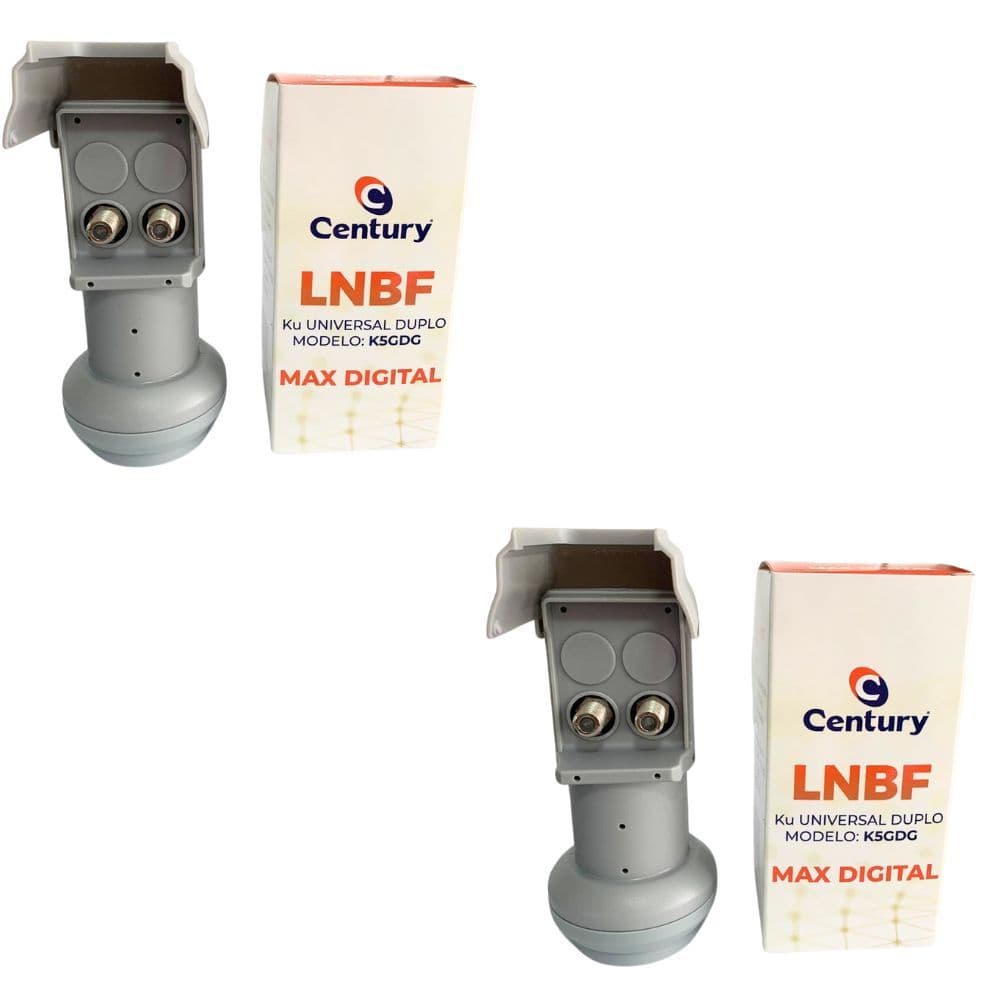 Kit 2 Unidades - Lnb Duplo Universal Banda Ku Digital Hd