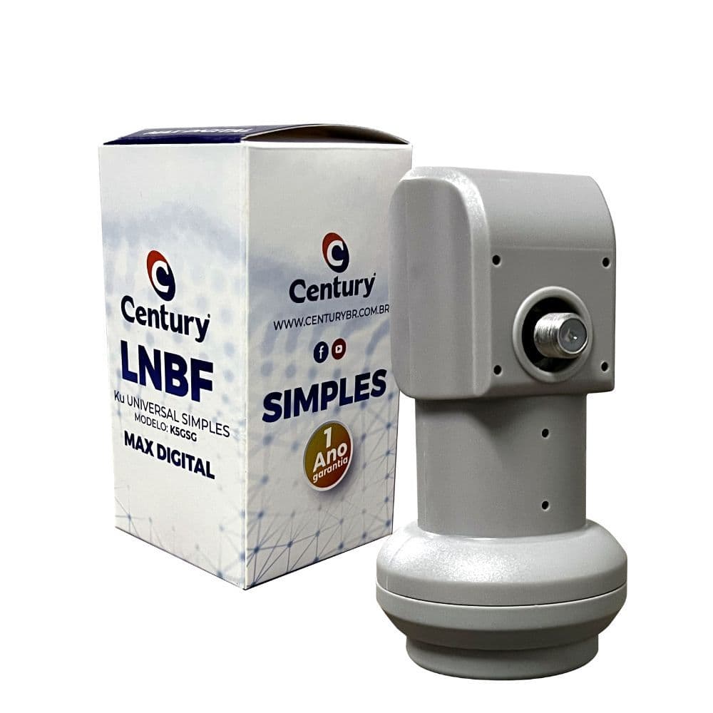 LNBF KU Simples Universal- Para Antena de chapa c/1 saída.