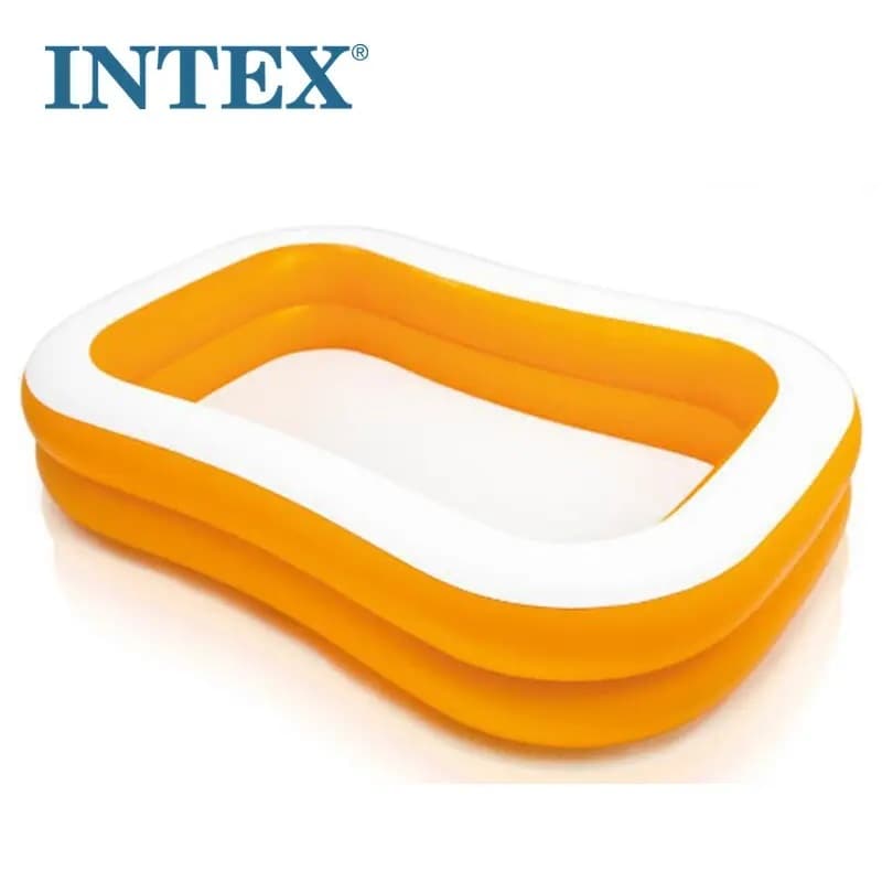 Piscina Familiar Inflável 600 Litros Retangular e Resistente - Intex 57181