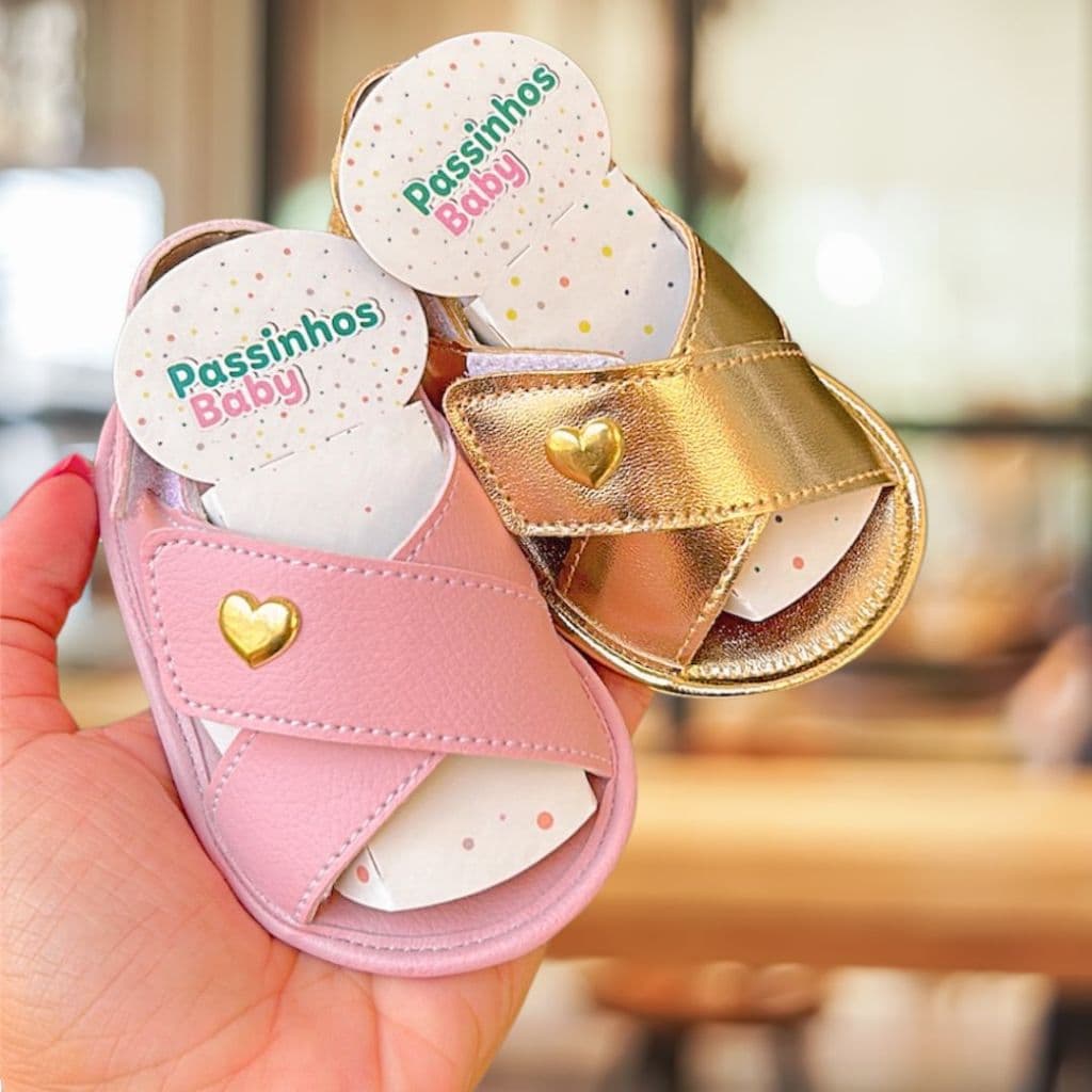 Sandália Infantil de bebê menina | De fecho Adaptável ❤️