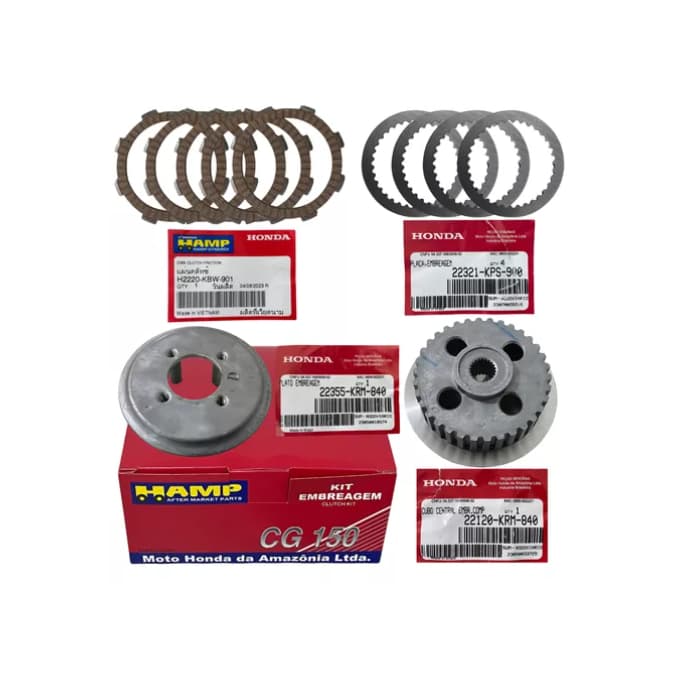 Kit Embreagem Completo Moto Cg 150 Titan Original Honda Hamp