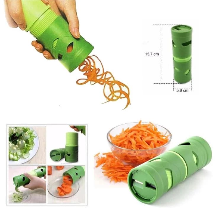 Fatiador Descascador Espiral Verduras Legumes Cortador