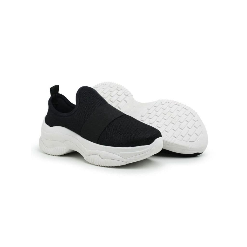 Tênis Meia Feminino Ortopédico Calce Fácil Esportivo Sneaker Slip On Casual Confortável Academia