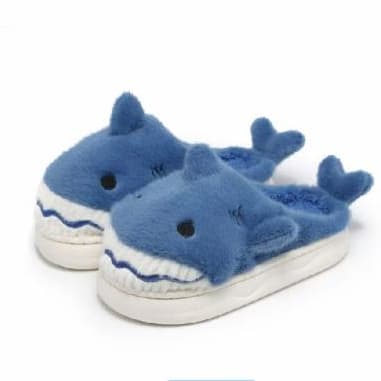 Sapato / pantufa  infantil Tubarão De Inverno Antiderrapante FlexíVel Quente/PU24-194