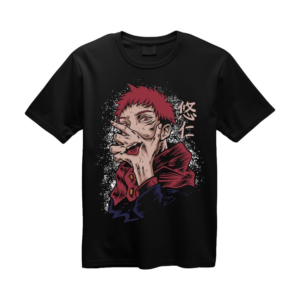 Camiseta Jujutsu Kaisen Yuji Itadori Ryomen Sukuna Estampada Anime Imagem Nitida
