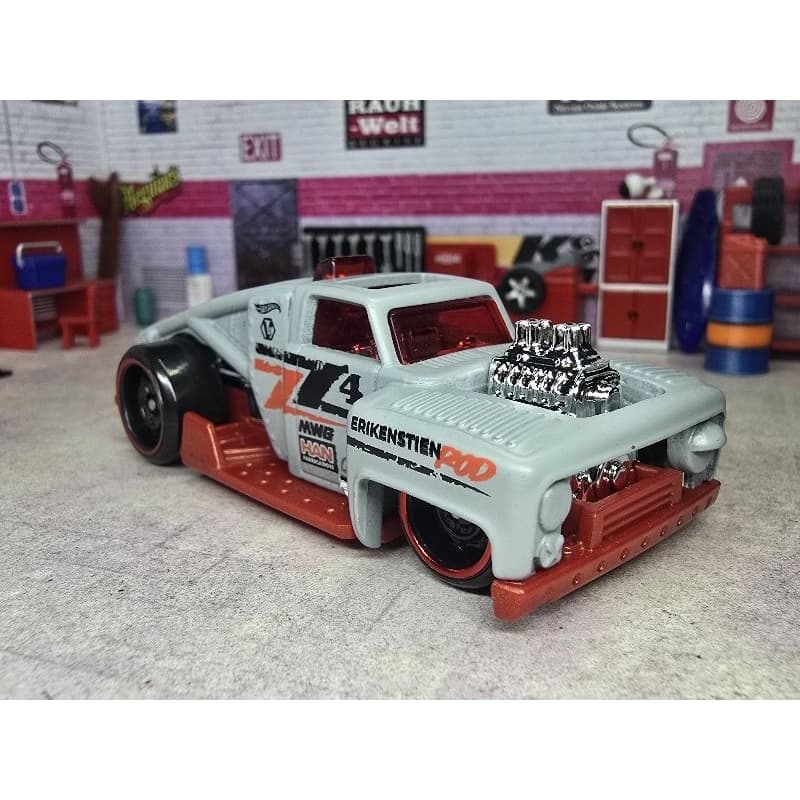 Miniatura Hot Wheels Erikenstein Rod 5-Pack 2024 Retro Racers Hot Rods Carrinho Cinza Diecast