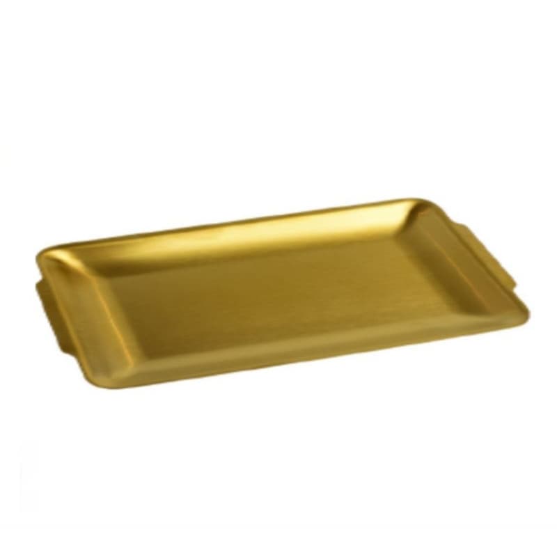 Bandeja Aço Inox Retangular Reforçada Multiuso 32cm