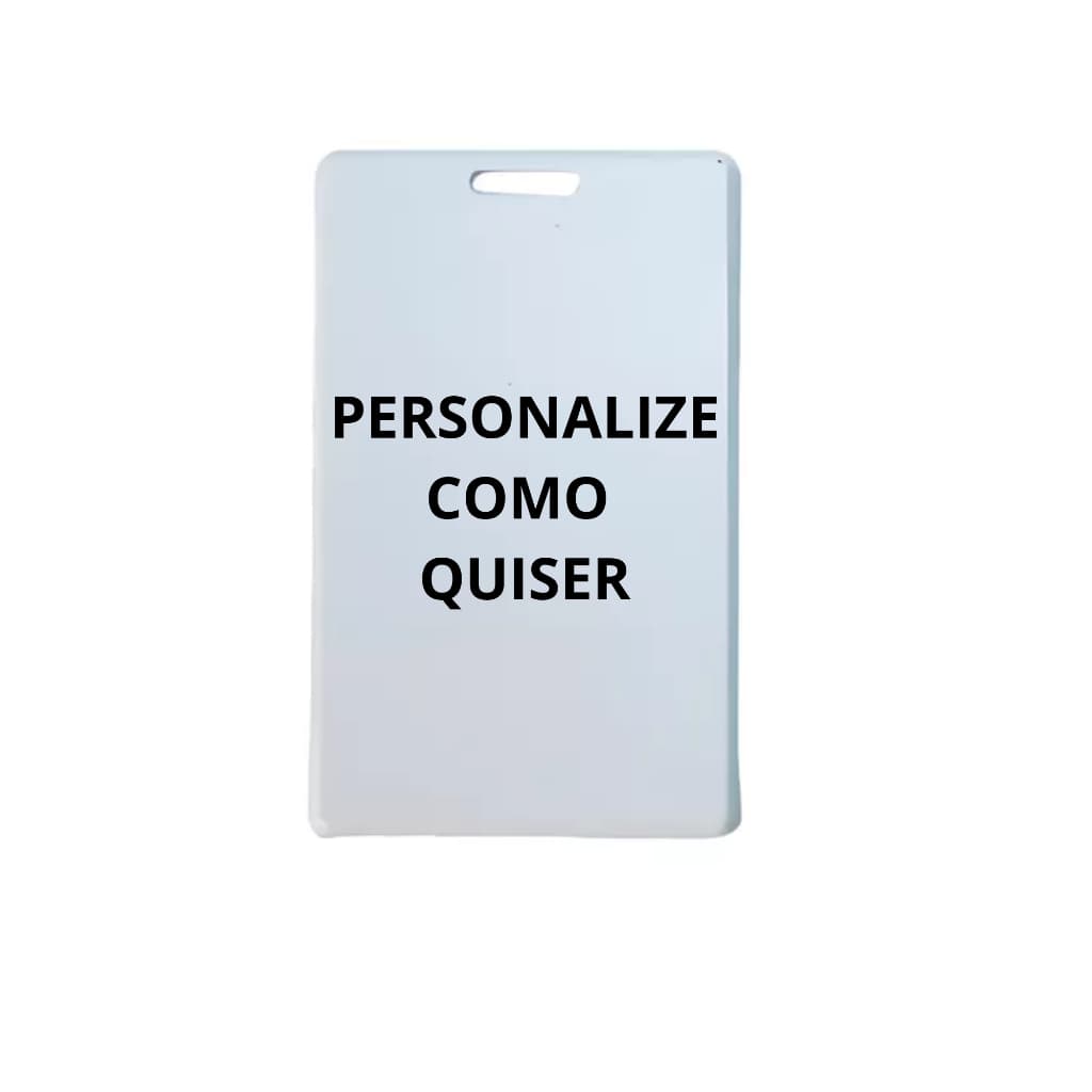 Crachá Vertical Em Polímero Personalize Como Quiser