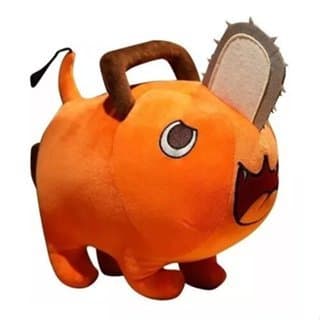 Boneco Chainsaw Man Pelúcia Brinquedo Anime Pochita 30 cm antialérgico