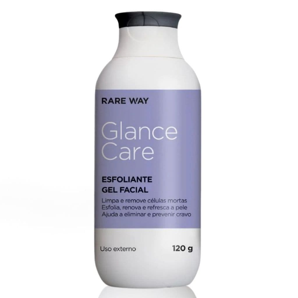 Gel Esfoliante Glance Care Rare Way 120 ml - Limpeza Profunda, Renovação da Pele
