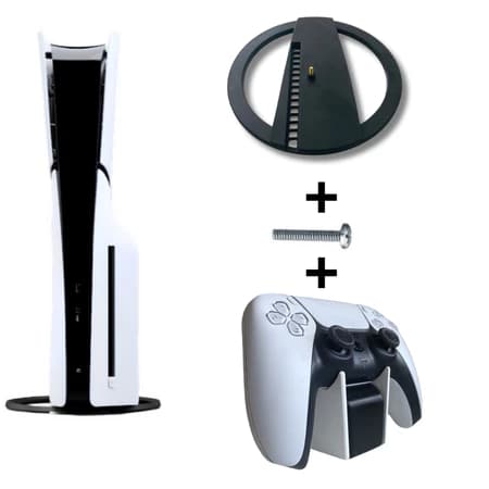 Suporte Base Vertical Playstation 5 Slim + Parafuso - Vertical Stand PS5