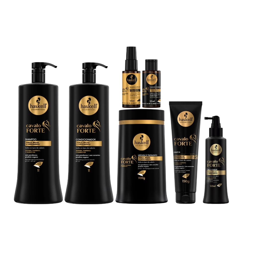 Haskell Cavalo Forte Combo 7x1 Kit Completo Para Tratamento.NF