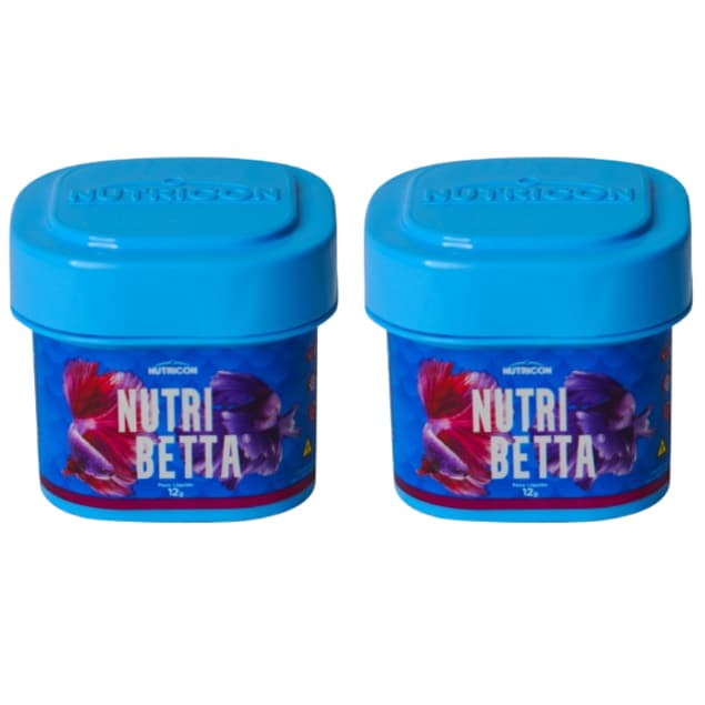 Kit com 2 unidades Ração para Betta Nutribetta 12g Nutricon