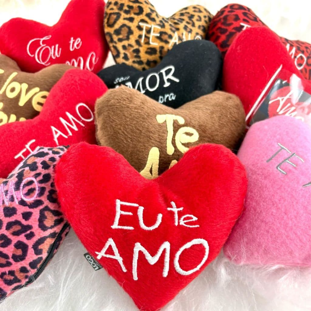 Combo 4 Corações De Pelúcia 13 cm Presente Para Namorados