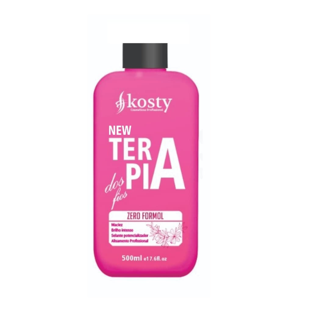 Escova Progressiva Terapia Fio100% Liso Gestantes Poder Usar 500ml – New Terapia kosty