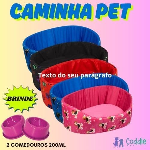 Caminha Pet para Cachorro e Gato Cama Pet SS Pet Nylon Dublado Cama com brinde