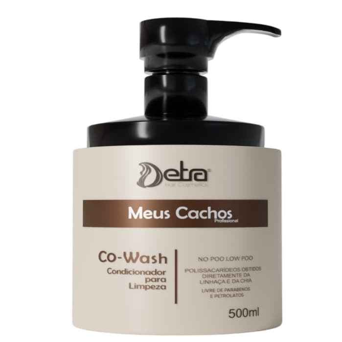Co-Wash Limpeza de Cachos Meus Cachos Detra Hair Cosméticos Cabelo Cacheado sem Sulfato