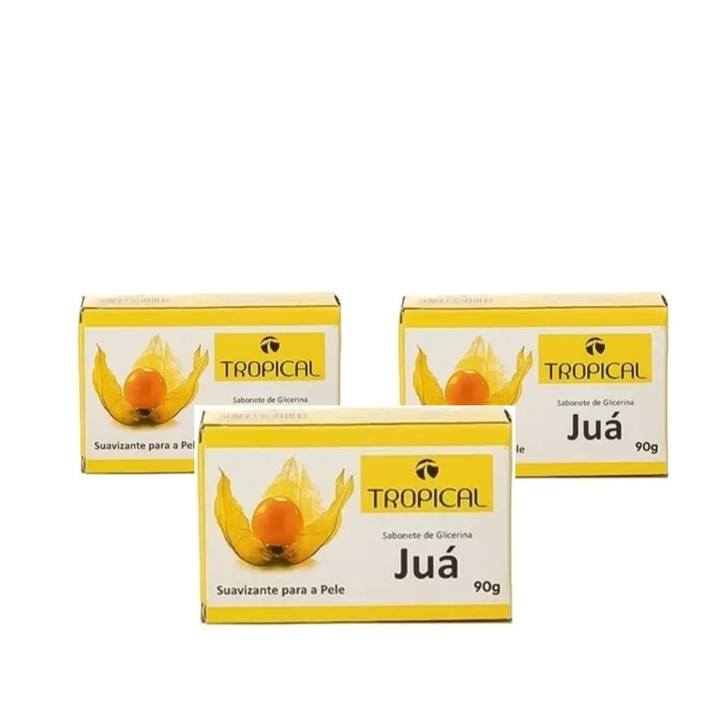 Kit Sabonete Juá em Barra Tropical 90g - 3 , 6 ou 12 Unidades