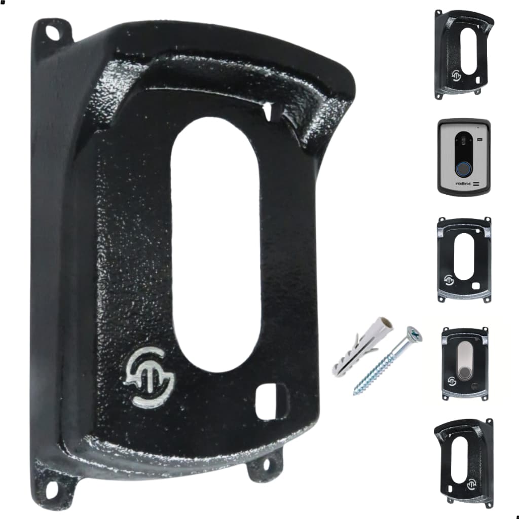 Protetor Preto Para Interfone Porteiro Intelbras Modelos IV 7010 HF HS,  IV 4010 HS, 7000 ME