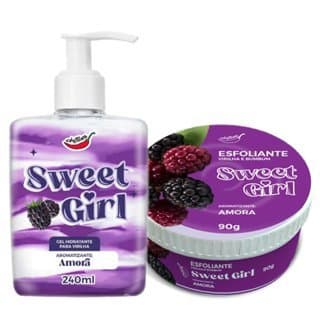 Hidratante Para Virilha Beijável SWEET GIRL + Esfoliante em Creme Para Virilha e Bumbum SEX SHOP