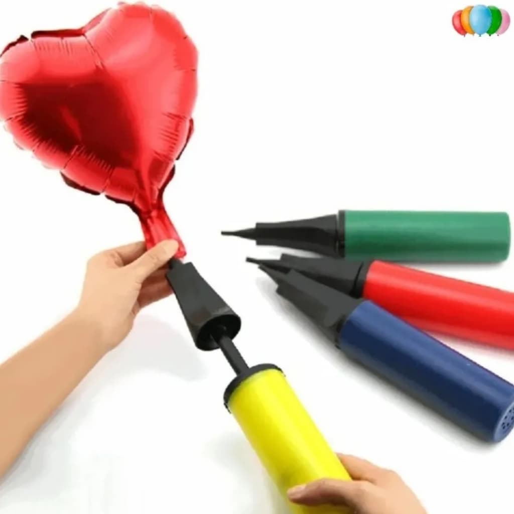 Bomba De Encher Bexiga Balão - Manual - Inflador Bexiga Cor Sortidos