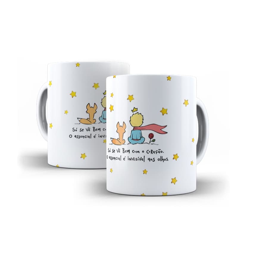 Caneca O Pequeno Principe COM NOME - Vários Modelos