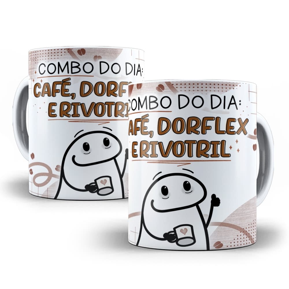 Caneca Flork de Porcelana COM NOME - Vários modelos
