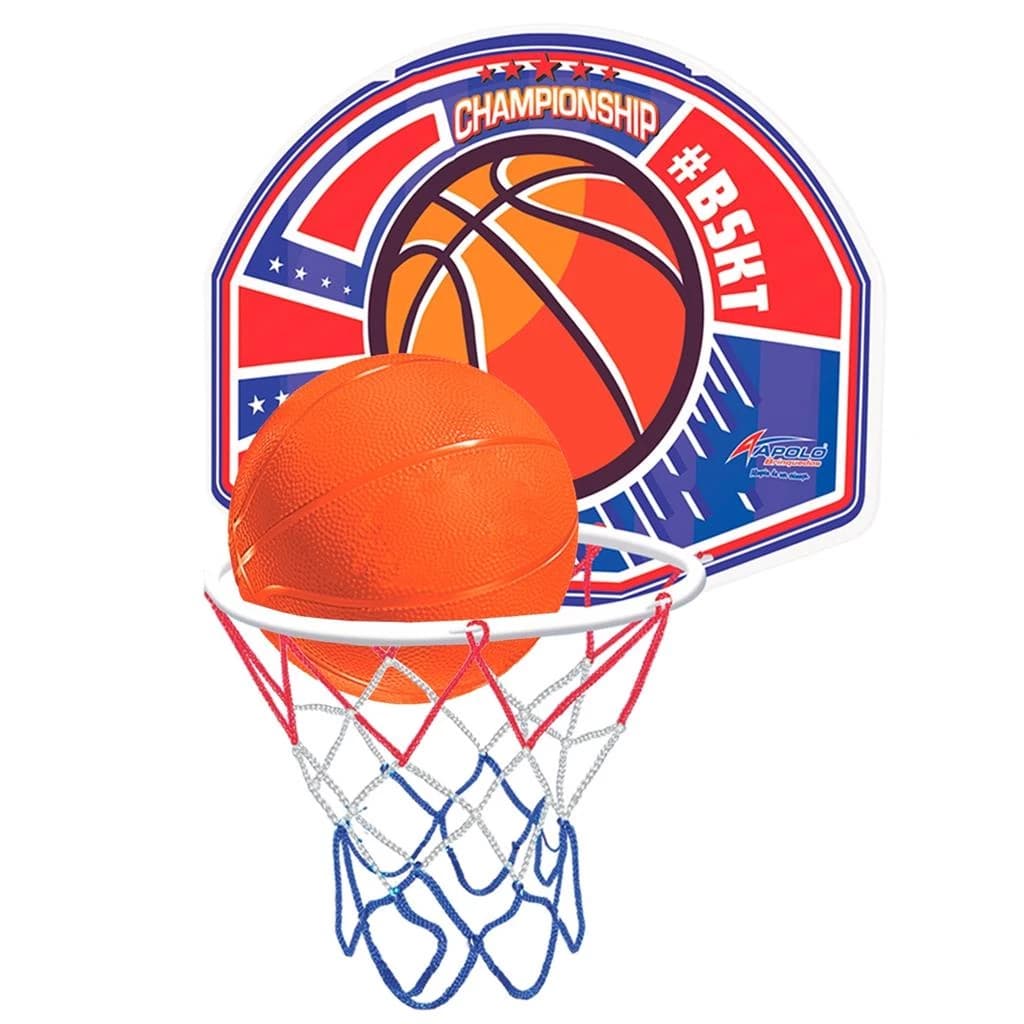 Kit Tabela De Basquete Cesta Infantil Bola Aro E Rede