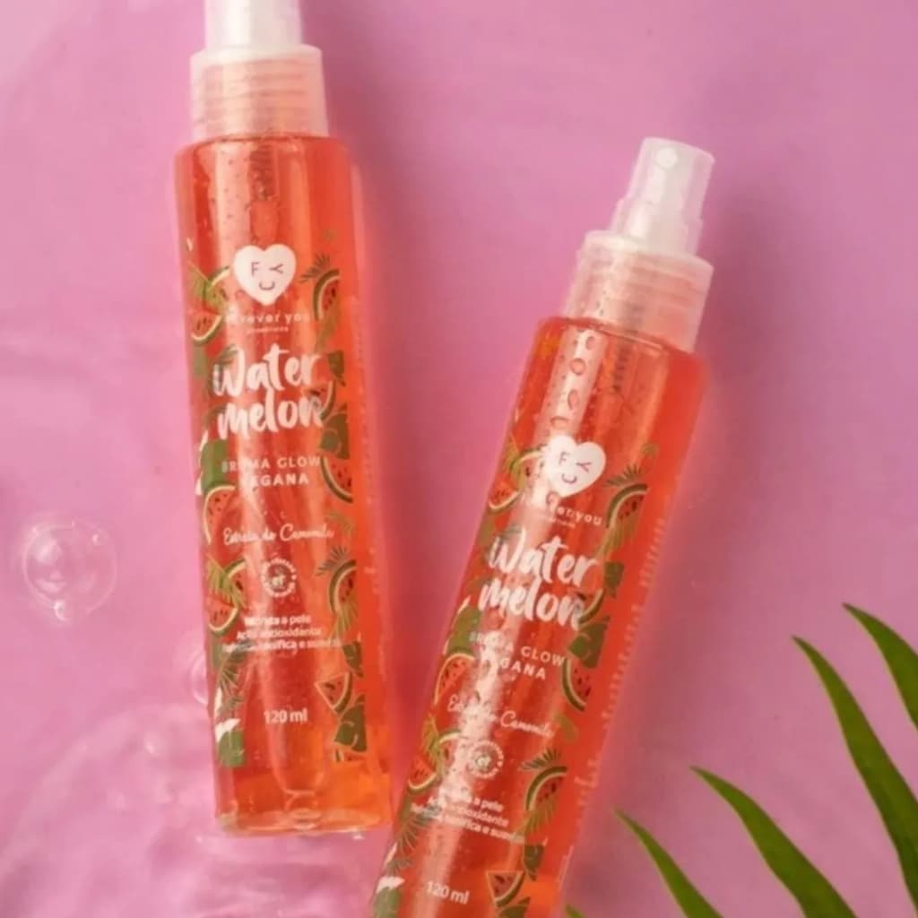 Bruma Fixadora Glow Vegana Watermelon Forever You Melancia Efeito Glow 120ml