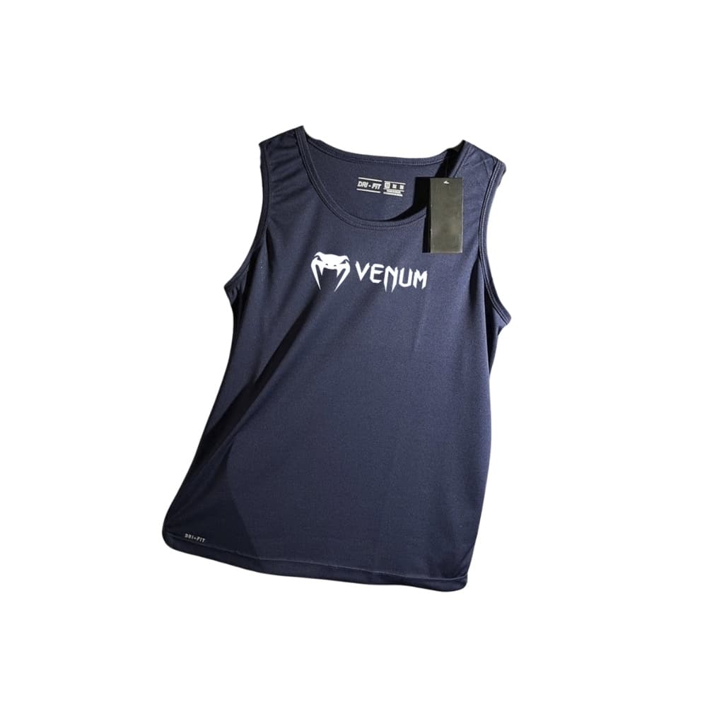 Regata Dry Fit  Masculina - Modelo regata Venu.m 05 Academia Corrida CrossFit Treinos Intensos