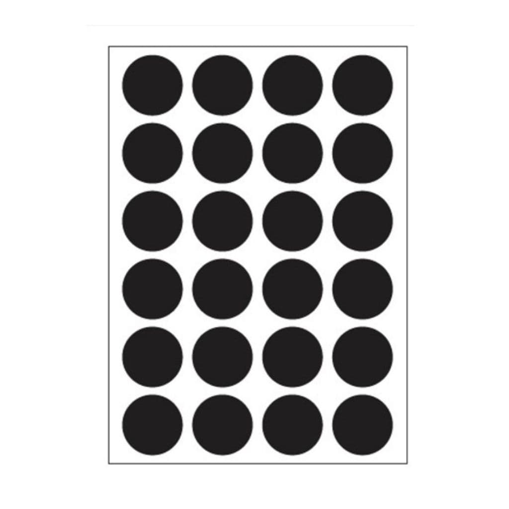 24 Etiquetas Adesivas Lousa Temperos Redonda 4x4cm