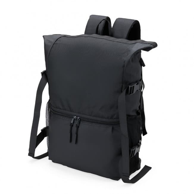 Mochila de Viagem Expansível e Impermeável 34L - Couro Sintético e Nylon