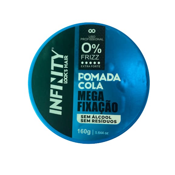 Pomada Cola Modeladora Infinity Look's Hair 160g