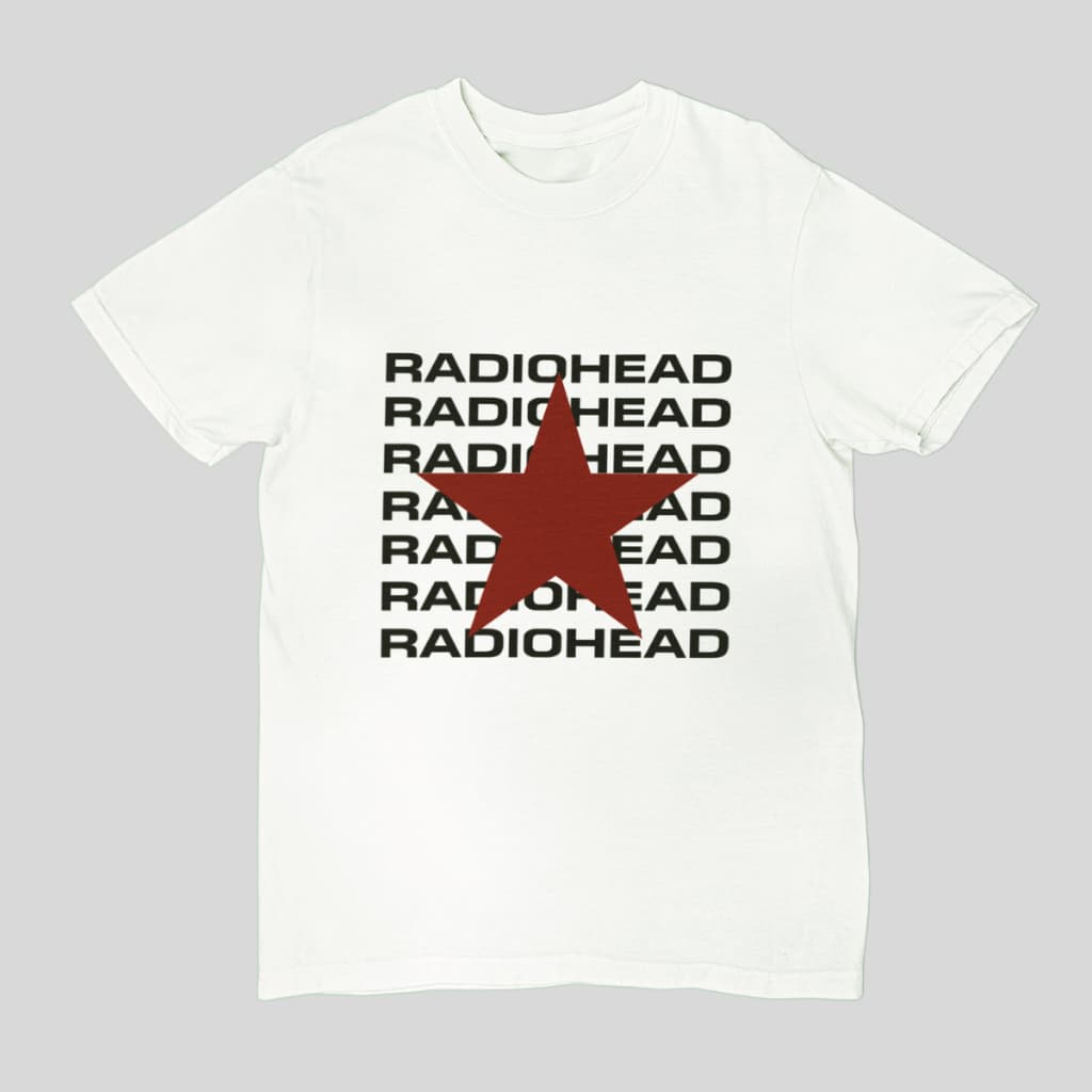 Camiseta Estampada Unissex Banda Radiohead Em Algodão Streetwear Banda Rock