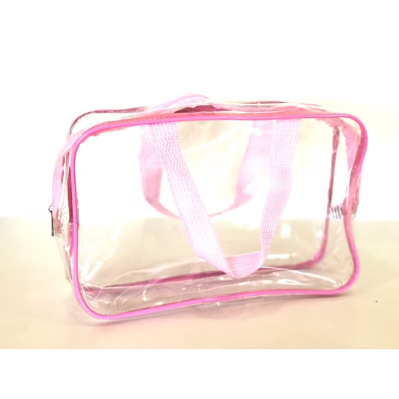 kit com 6 peças,bolsa organizadora cristal transparente p/enfermeira,praia viajem