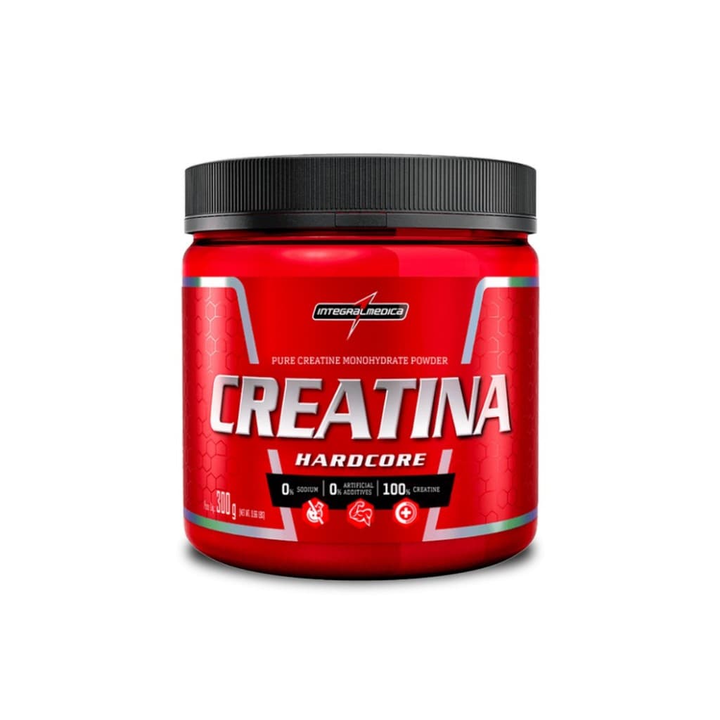 Creatina monohidratada 100% pura hardcore IntegralMédica 150g 300g 500g
