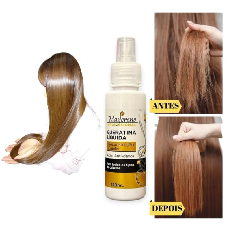 Brilho espelhado Queratina líquida Cabelo de salão em casa sérum capilar