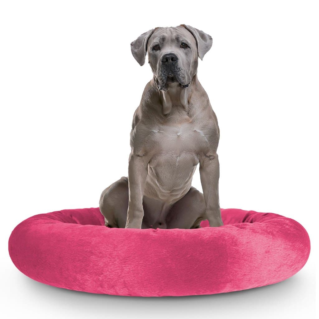 Caminha Pet Redonda De Pelúcia Para Cachorros E Gatos GG - Queima de Estoque