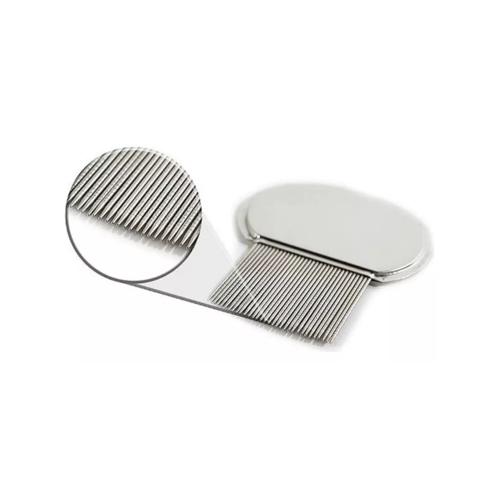 Pente Fino Inox Extrator De Piolhos E Lêndeas - Supermedy